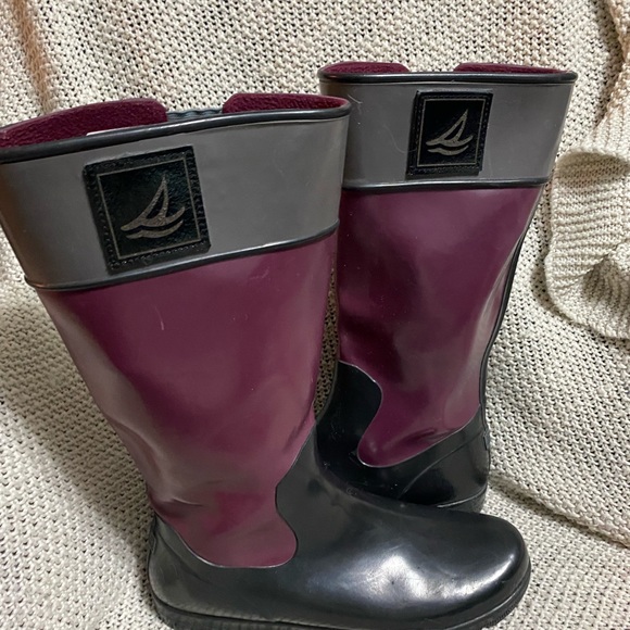 Sperry Topsider Rain Boots, Size 10‎ - Picture 6 of 7